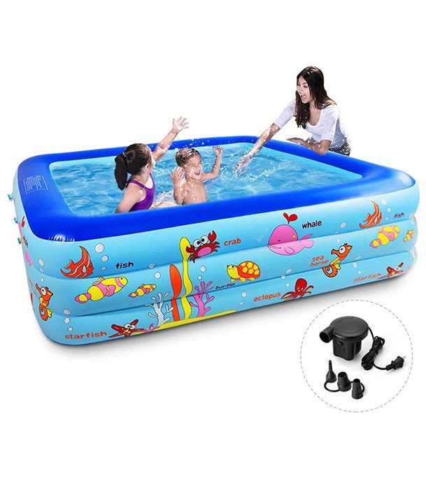 product_1754916068_6582 Inflatable Swimming Pool Adults & Kids Baby Pool Bathing Tub Outdoor Indoor - 130Cm