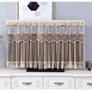 Fabric Door Curtain LED TV Dust Cover
