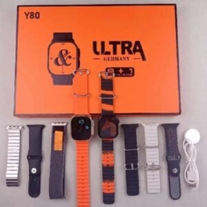 Y80 Ultra Smart Watch (6+1 Strap Combo Set)