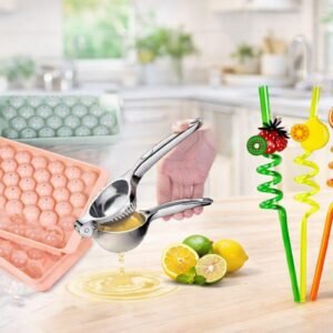 Home đĨ Ice Tray + Lemon Presser + Stylish Straw â đš Fresh Juice āĻŦāĻžāύāĻžāύ⧠āĻāĻāύ āĻāĻāĻĻāĻŽ āϏāĻšāĻ! đâī¸đĨ¤